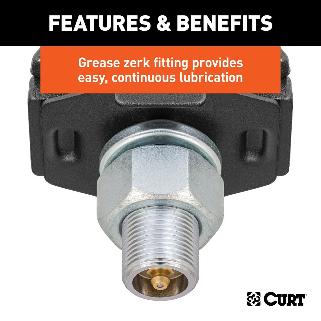 CURT | RockerBall ShockDrop 50mm Tow Ball 3.5T | Carbide Black | 40047-85 - Image 6